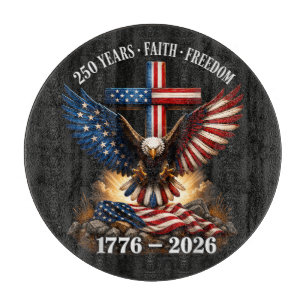 Planche À Découper 250e anniversaire des États-Unis Foi Liberté