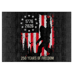 Planche À Découper 250e anniversaire USA Bigfoot Patriotique Liberté