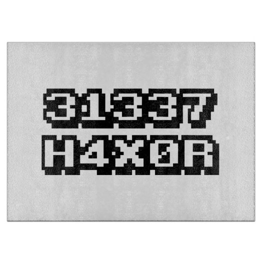 PLANCHE À DÉCOUPER 31337 H4X0R (Devant)