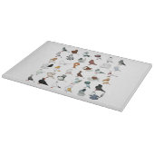Planche À Découper 36 races de pigeons (Coin)