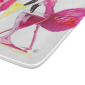 Planche À Découper 3 Flamants roses Panneau de découpe en verre (Coin)