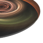 Planche À Découper 3D Spirale Abstraite couleurs chaudes Art fractal (Coin)