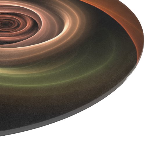 Planche À Découper 3D Spirale Abstraite couleurs chaudes Art fractal (Coin)