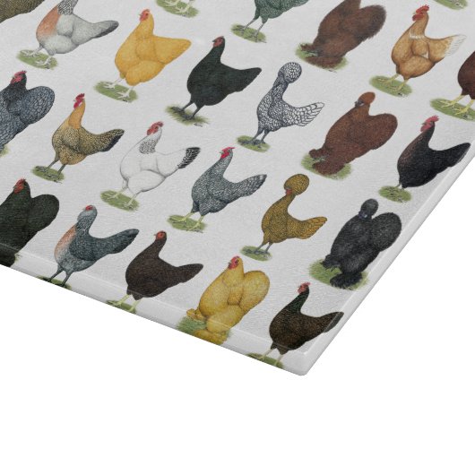 Planche À Découper 49 poules de poulet (Coin)