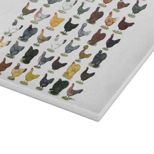 Planche À Découper 49 poules de poulet (Coin)