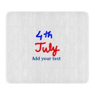 Planche À Découper 4 juillet fête de l'indépendance ajoutez votre tex
