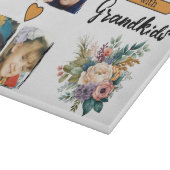 Planche À Découper 4 petits-enfants photo floral orange (Coin)