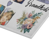 Planche À Découper 4 petits-enfants photo floral violet (Coin)