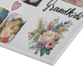 Planche À Découper 4 petits-enfants photo rose floral (Coin)