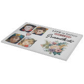 Planche À Découper 4 petits-enfants photo rose floral (Coin)