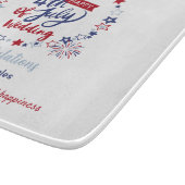 Planche À Découper 4th of July Wedding | Personalized Bride & Groom  (Coin)