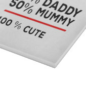 Planche À Découper 50% papa 50% maman 100% mignonne (Coin)