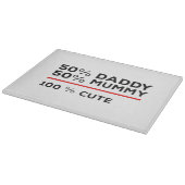 Planche À Découper 50% papa 50% maman 100% mignonne (Coin)