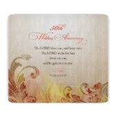 Planche À Découper 50e anniversaire du Mariage, Seigneur bénisse et g (Devant)