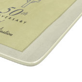 Planche À Découper 50e anniversaire du prêtre avec croix bossée (Coin)