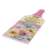 Planche À Découper 50e anniversaire or rose floral (Coin)