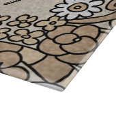 Planche À Découper 50e anniversaire personnalisé, Oiseaux floraux d'o (Coin)