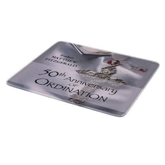 Planche À Découper 50e personnalisation Nom de l'ordre Anniversaire C (Coin)