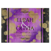 Planche À Découper 6e 33e 47e 48e Anniversaire de mariage Améthyste (Devant)