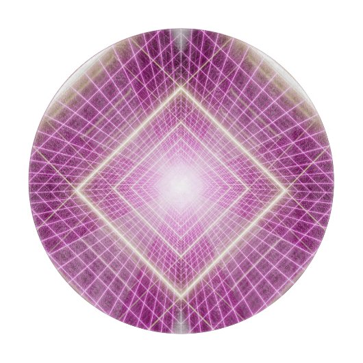 Planche À Découper 80s Rétro : Arrière - plan 3D Sci-Fi. (Devant)