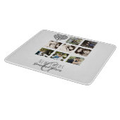 Planche À Découper 8 x PHOTO COLLAGE Newlywed Personalized WEDDING (Coin)