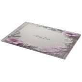 Planche à découper à cadre floral rose (Coin)