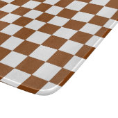Planche À Découper à damiers Brown et blanc (Coin)