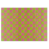 Planche À Découper à damiers Lime vert et rose (Devant)