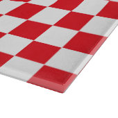 Planche À Découper à damiers rouge et blanc (Coin)
