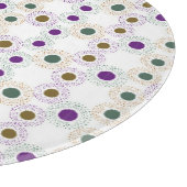 Planche À Découper À petits pois (or/vert/violet) (Coin)