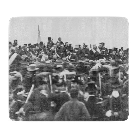 Planche À Découper Abe Lincoln Gettysburg Adresse : Fin de la guerre (Devant)