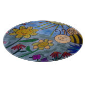 Planche à découper Abeille et Fleurs (Coin)