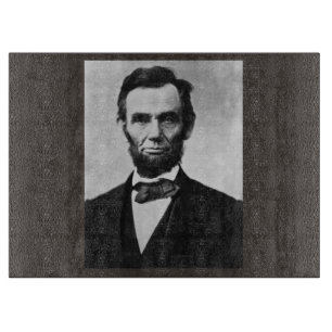 Planche À Découper Abraham Lincoln : 16ème Président de l'Amérique