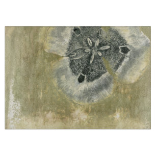 Planche À Découper Abrégé sur Flowerhead avec la texture vitrée