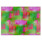 Planche À Découper Abrégé sur lumière du soleil peint jaune, rose (Devant)