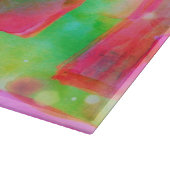 Planche À Découper Abrégé sur lumière du soleil peint jaune, rose (Coin)