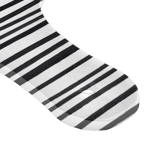 Planche À Découper Abstract Black And White Stripes And Lines Pattern (Coin)