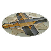 Planche À Découper Abstract Gold Metal Design (Coin)