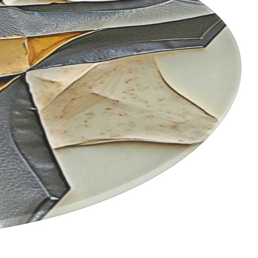 Planche À Découper Abstract Gold Metal Design (Coin)