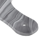 Planche À Découper Abstrait Agate Gris Marbre Swirl (Coin)