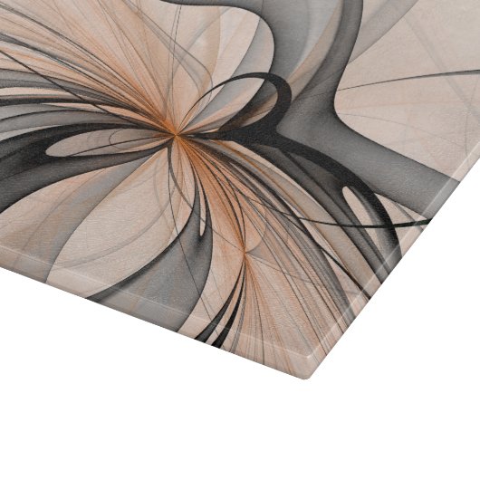 Planche À Découper Abstrait Anthracite Grey Sienna Art moderne fracta (Coin)