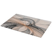 Planche À Découper Abstrait Anthracite Grey Sienna Art moderne fracta (Coin)