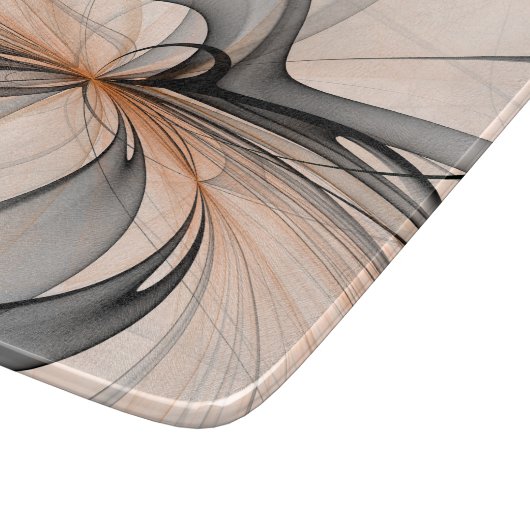 Planche À Découper Abstrait Anthracite Grey Sienna Art moderne fracta (Coin)
