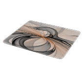 Planche À Découper Abstrait Anthracite Grey Sienna Art moderne fracta (Coin)