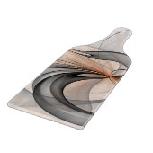 Planche À Découper Abstrait Anthracite Grey Sienna Art moderne fracta (Coin)