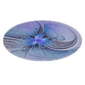 Planche À Découper Abstrait Art Fractal Lavande Bleu (Coin)