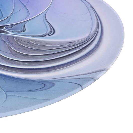 Planche À Découper Abstrait Art Fractal Lavande Bleu (Coin)