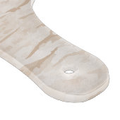 Planche À Découper Abstrait blanc et beige Agate Marble Swirl (Coin)