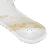 Planche À Découper Abstrait blanc et beige Agate Marble Swirl (Coin)