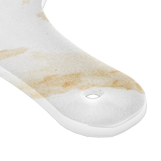 Planche À Découper Abstrait blanc et beige Agate Marble Swirl (Coin)